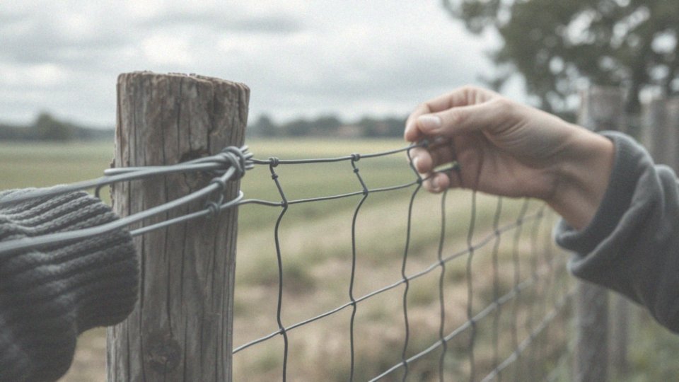 Jak mocować siatkę do drutów naciągających?