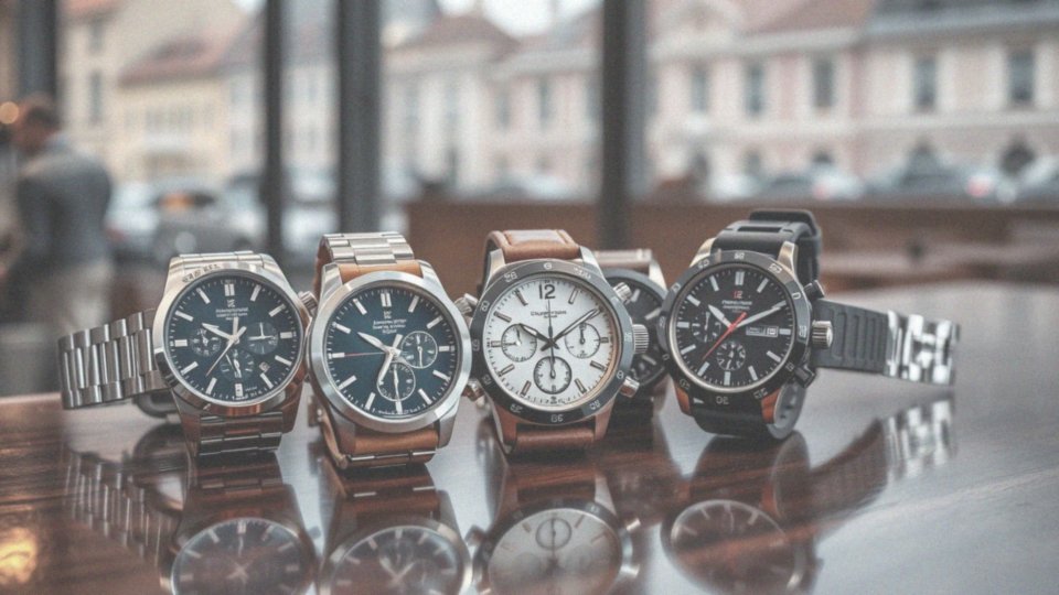 Jakie są style i warianty zegarków męskich z chronografem?