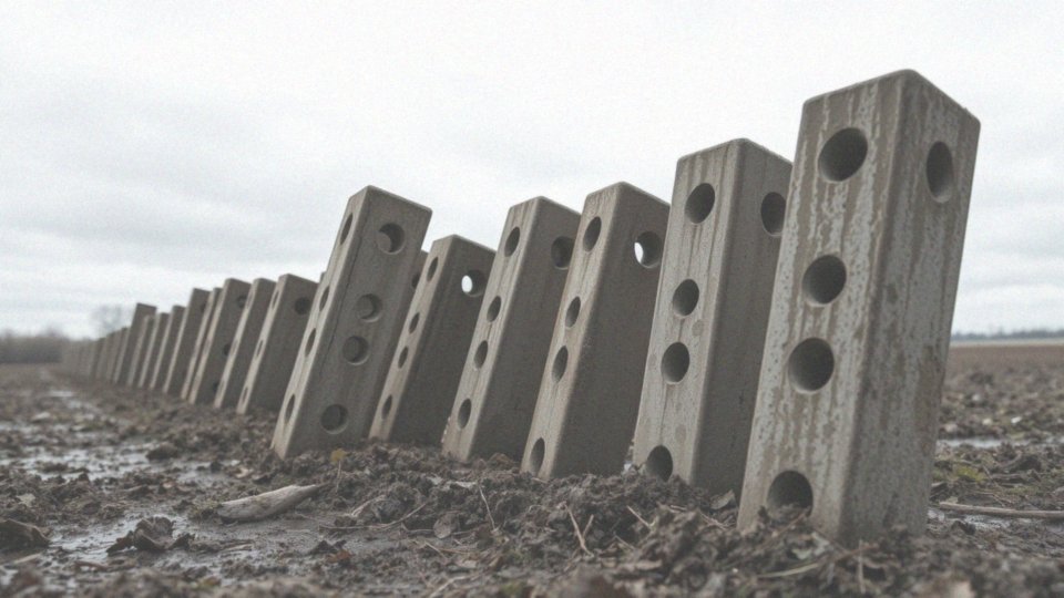 Jakie otwory przelotowe mają słupki betonowe?