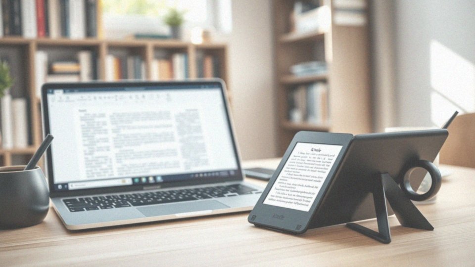 Jakie dokumenty mogę przesyłać na Kindle z Microsoft 365 i pakietu Office?