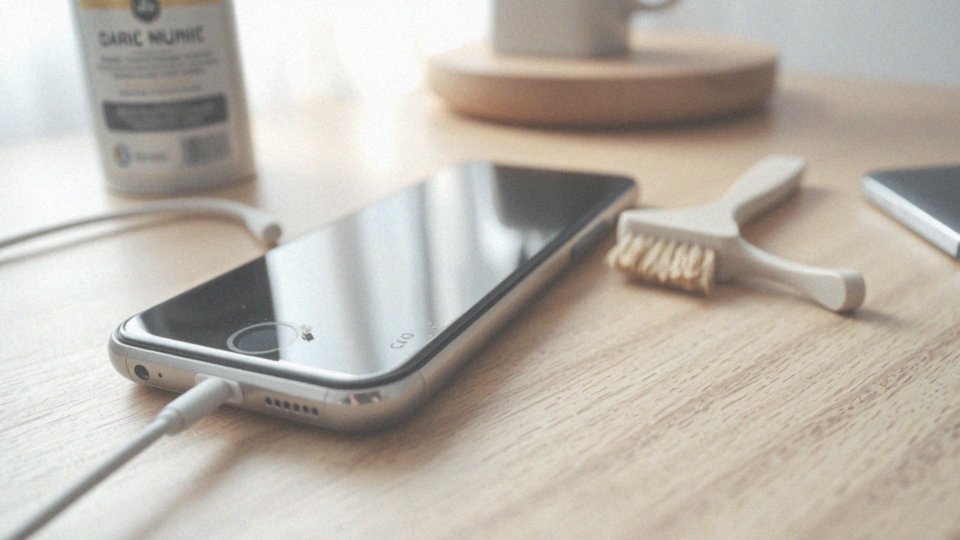Jak oczyścić wejście do ładowania w telefonie?