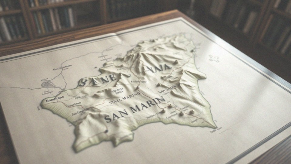 Co zawiera mapa San Marino?